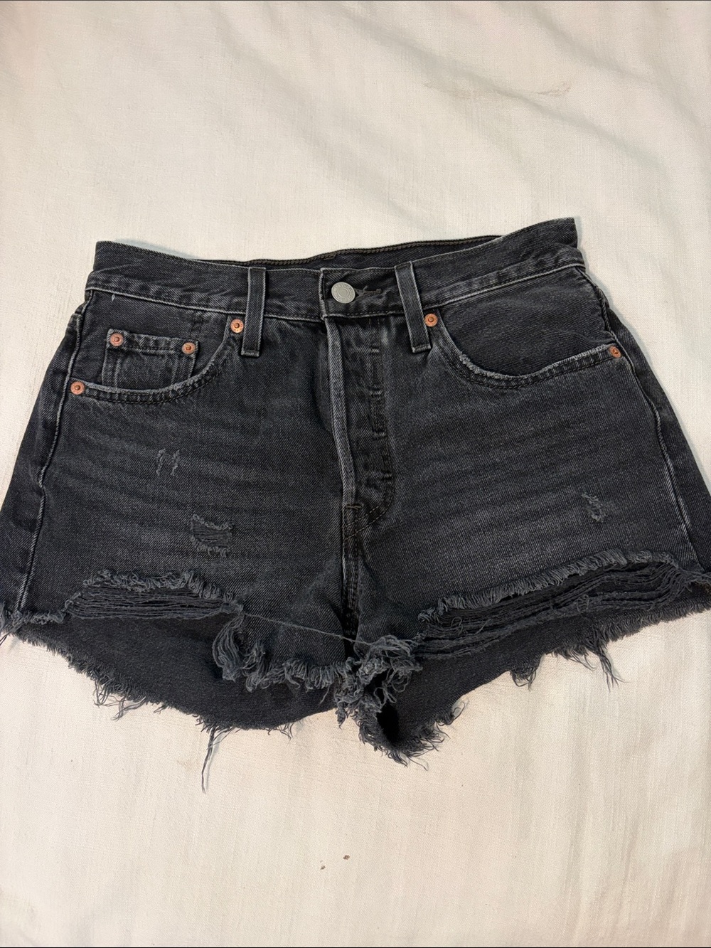 Levi's Black 501 Shorts